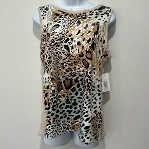 Beautiful open back leopard tank
